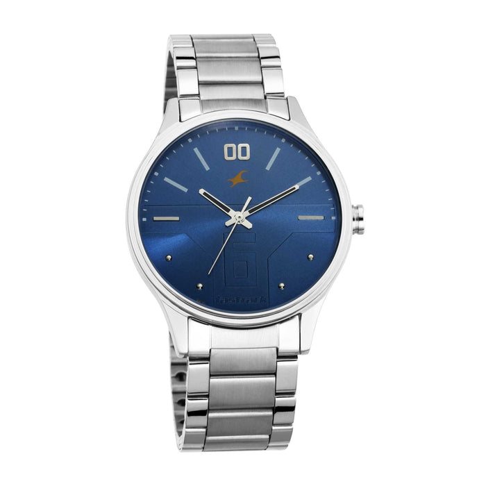 Fastrack Men's Quartz Watch with Analog Display and Stainless Steel Bracelet 3247SM01