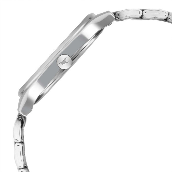 Fastrack Men's Quartz Watch with Analog Display and Stainless Steel Bracelet 3255SM01