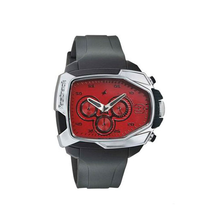 Fastrack Red Dial Chronograph Watch for Men 38005PP03