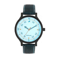 Fastrack Road Trip Blue Dial Leather Strap Watch 6189NL03