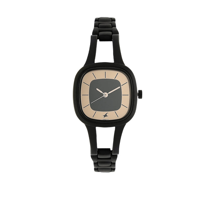 Fastrack Rose Gold Dial Analog Watch For Women -NR6147NM01, rose gold, free size, Classic