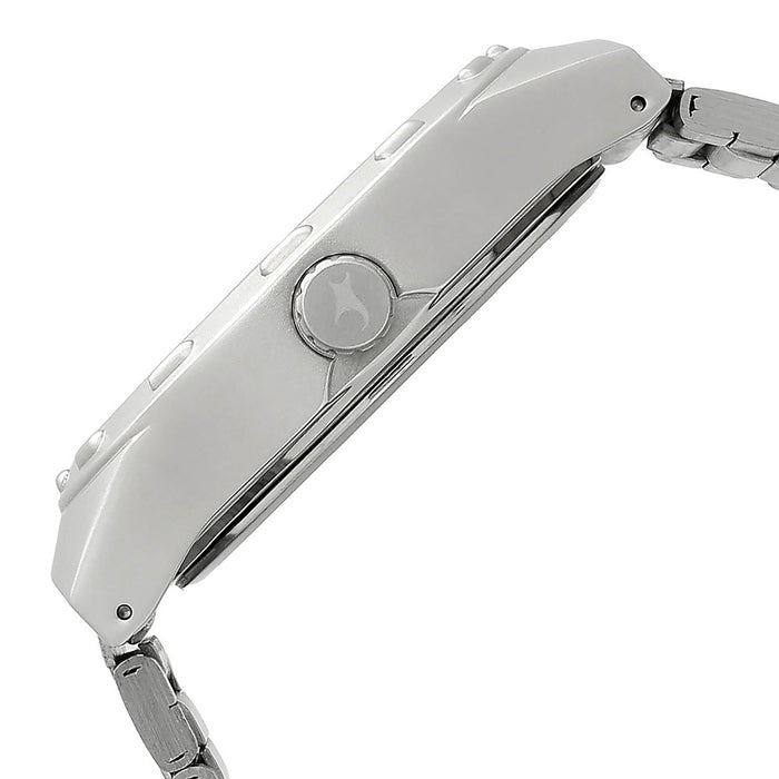 Fastrack Silver Dial Silver Stainless Steel Strap Watch 3183SM01
