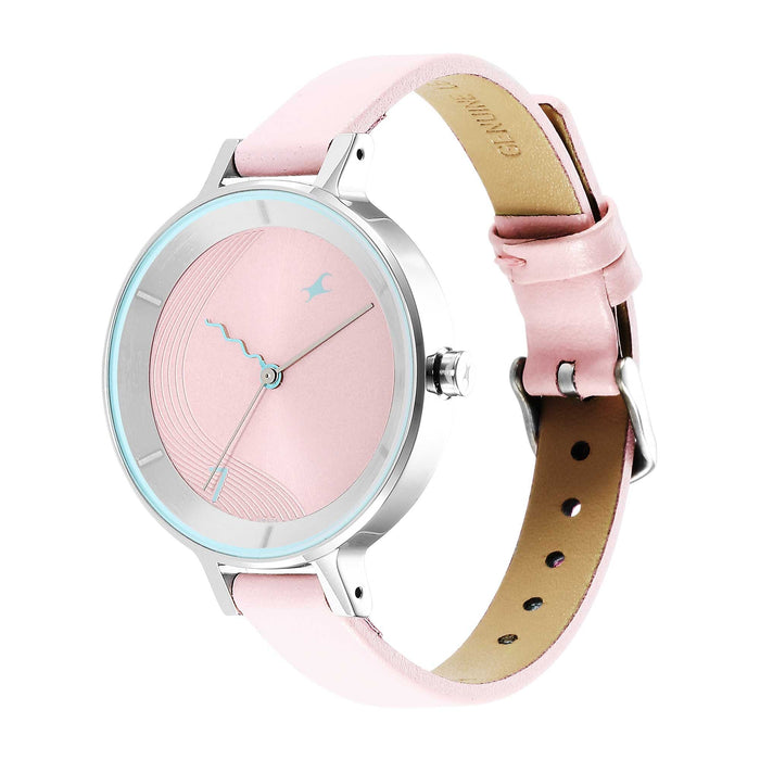 Fastrack Stunners 3.0 Analog Pink Dial Women's Watch-6266SL01, Pink, strap