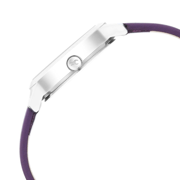 Fastrack Stunners 3.0 Analog Purple Dial Women's Watch-6267SL01, Light Puple, strap