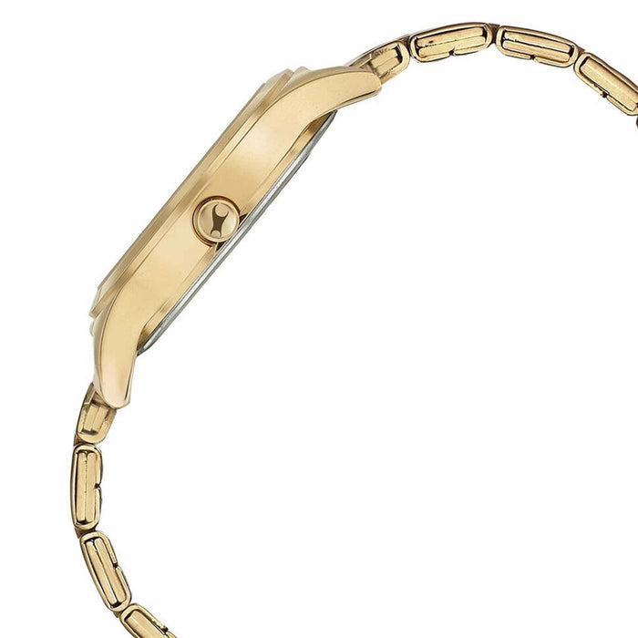 Fastrack Style Up Golden Dial Stainless Steel Strap Watch for Girls 6152WM01