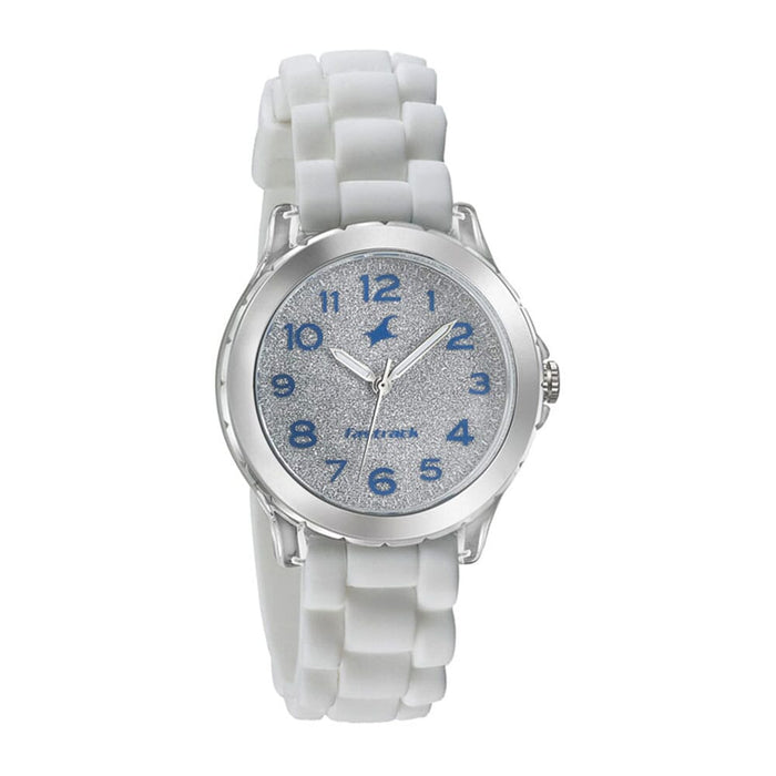 Fastrack Trendies Silver Dial Analog Watch for Women 68009PP01