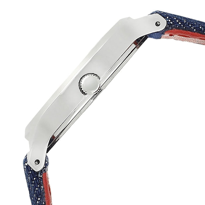 Fastrack White Dial Blue Denim Strap Watch 6180SL01