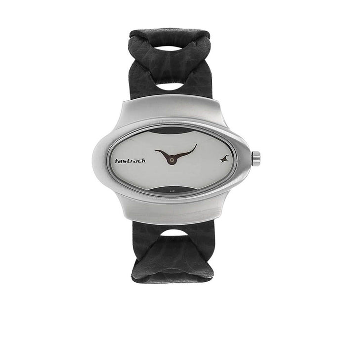 Fastrack Women White Analogue Watch NK6004SL01