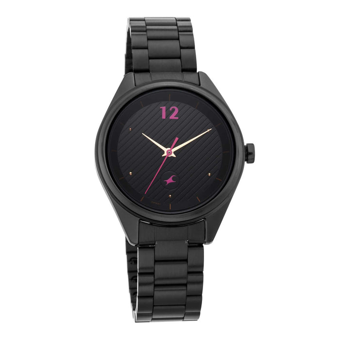 Fastrack Women's Analog Black Dial Watch-6215NM01/NP6215NM01, Black