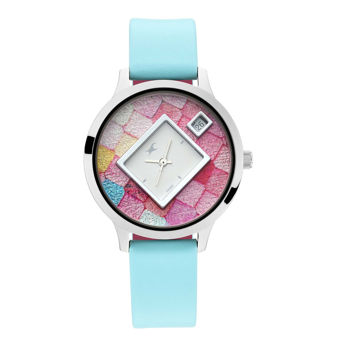 Fastrack x Ananya Panday - Fit Out Analog Blue Dial Women's Watch 6210SL01/NN6210SL01/NP6210SL01, Aqua Blue, Analog Watch