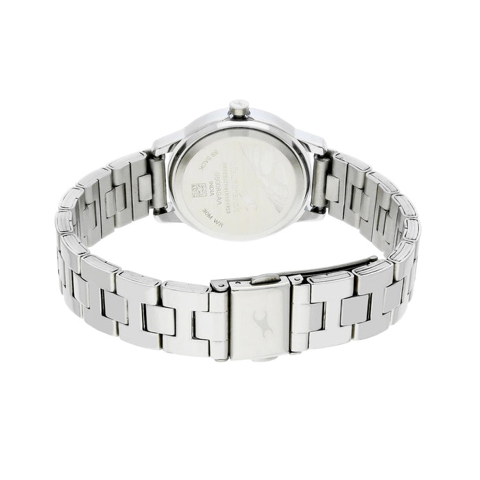 Fastrack’s Analog Watch For Women| Silver Colour Watch| With Stainless Steel Strap| Round Dial Watch| High-Quality Watch| Elegant Watch Design| Water Resistant Watch