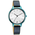 Glitch Silver Dial Blue Leather Strap Watch 6234QL01