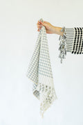 Grey Pom Pom Hand Towel