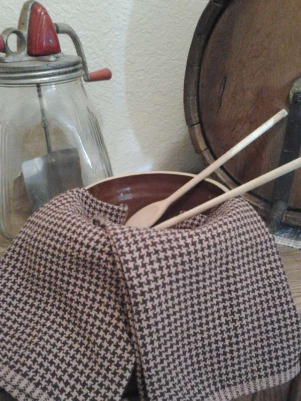 Houndstooth Plaid Towels Pattern