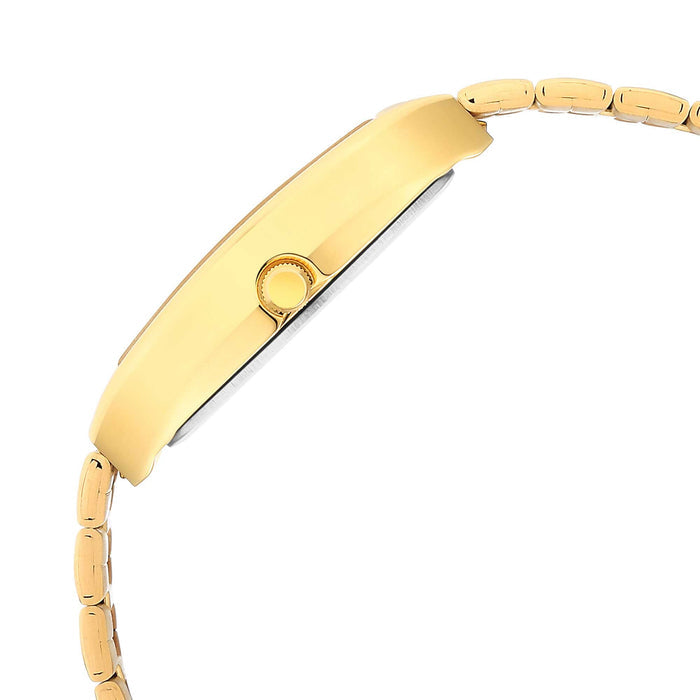 Karishma Champagne Dial Brass Strap Watch 9315YM05