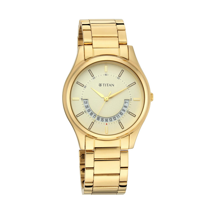 Lagan - Yellow Dial Metal Strap 1713YM06