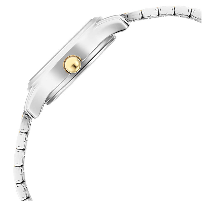 Lagan Silver Dial Metal Strap Watch