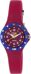 Lorus Barça Mens Analog Quartz Watch With Rubber Bracelet R2359Gx9