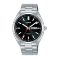 Lorus Black sunray dial stainless steel watch for men RH363AX9