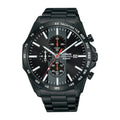 Lorus Black sunray dial stainless steel watch for men RM341GX9