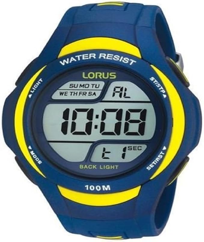 Lorus Casual Watch For Men,Digital,Rubber,R2339EX9