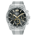 Lorus Chronograph Black dial Stainless Steel Watch for men's RZ509AX9