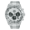 Lorus Chronograph White sunray dial Stainless Steel Watch for men's RZ513AX9