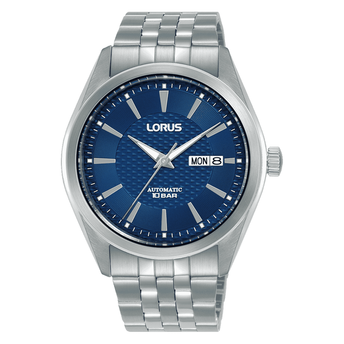 Lorus Classic Dark blue sunray dial Stainless Steel Strap Watch for men's RL485BX9