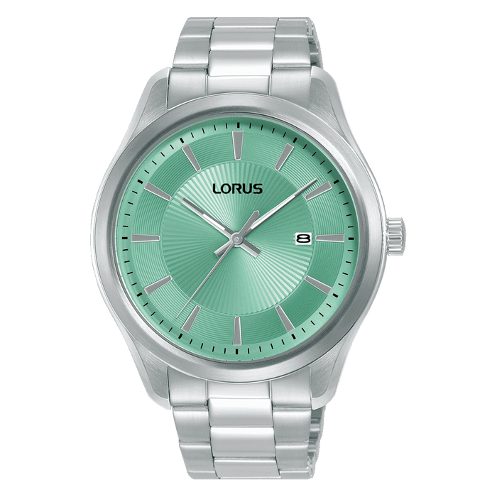 Lorus Classic Mint dial Stainless steel Strap Watch for men's RH931RX9