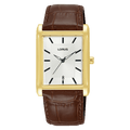 Lorus Classic Silver white sunray dial Leather Strap Watch for men's RH940RX9