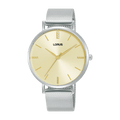 Lorus Classic Stainless steel  Light champagne sunray Dial Watch for women RG271XX9