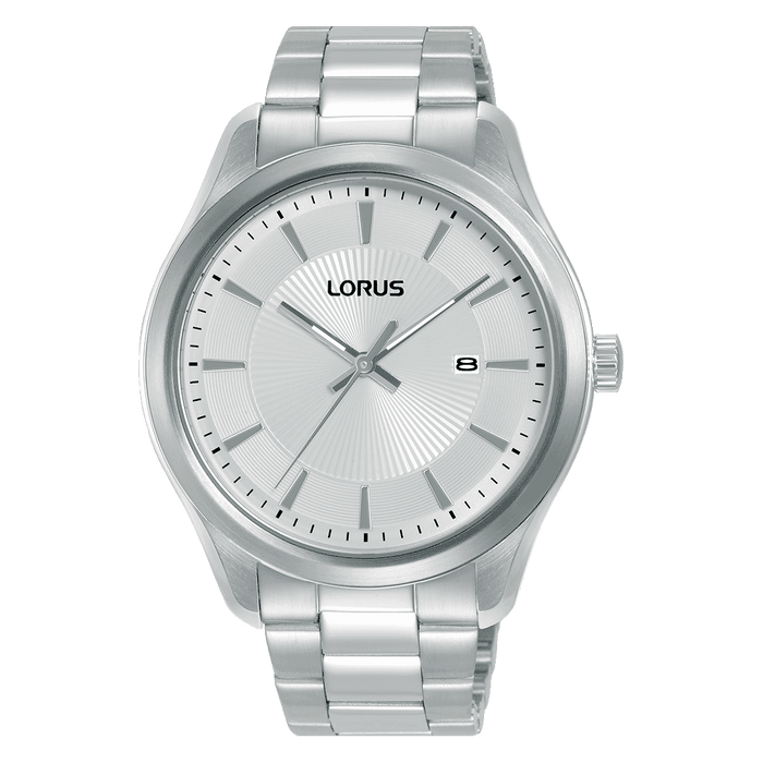 Lorus Classic White dial Stainless steel Strap Watch for men's RH933RX9