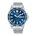 Lorus  Dark blue sunray dial stainless steel watch for men RH357AX9