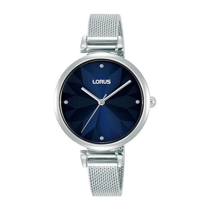 Lorus Dark blue sunray dial stainless steel watch for women RG209tx9