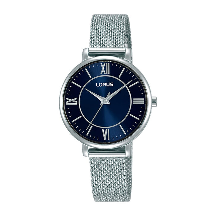 Lorus  Dark blue sunray dial stainless steel watch for women RG223TX9