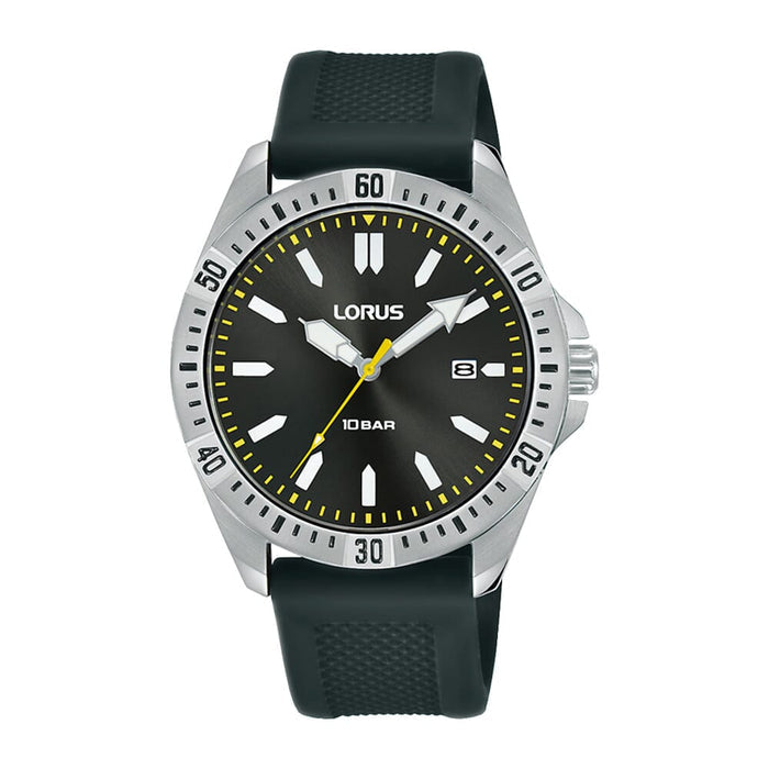 Lorus Dark grey sunray dial stainless steel watch for men RH943MX9