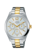 Lorus Dark White sunray dial stainless steel strap watch for women RP671CX10