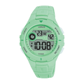 Lorus Digital Dial silicone Green Strap Watch for Man R2385PX9