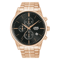 Lorus Dress Black  sunray dial Stainless steel Strap Watch for men's RM366JX9