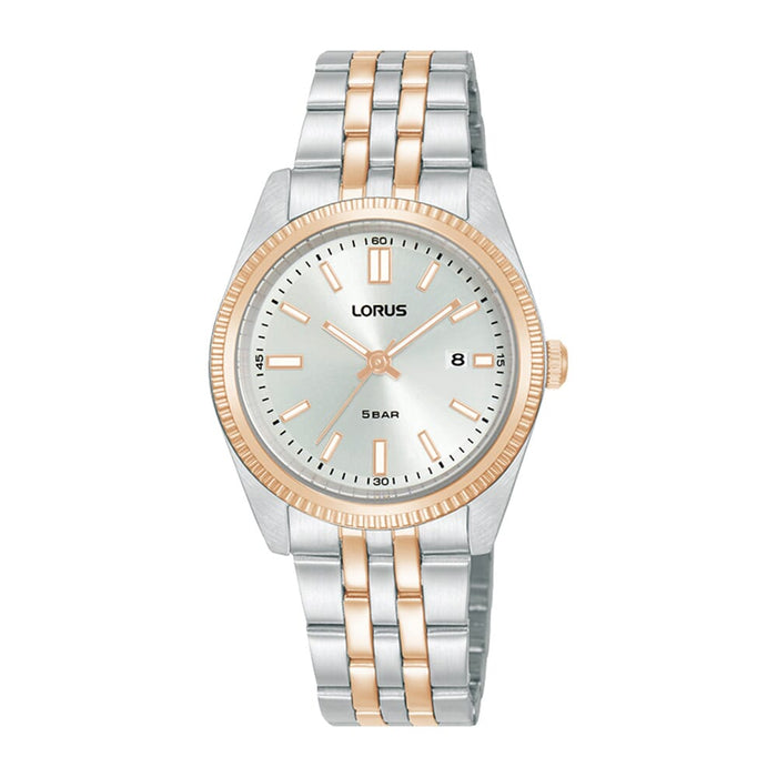 Lorus Grey sunray dial
 stainless steel watch for Women RJ282BX9