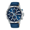 Lorus Sports Chronograph Leather Strap Men's Watch RM307GX9
