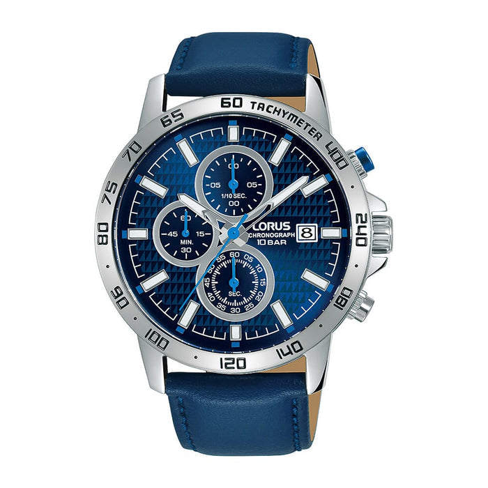 Lorus Sports Chronograph Leather Strap Men's Watch RM307GX9