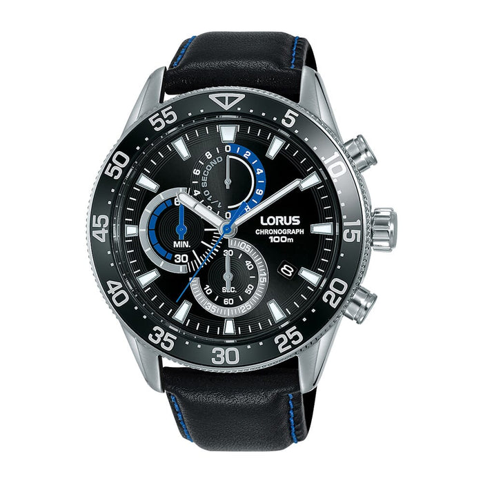 Lorus Sports Chronograph leather strap Men's Watch RM343FX9