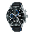 Lorus Sports Chronograph leather strap Men's Watch RM343FX9