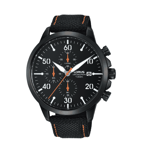 Lorus Sports Chronograph leather strap Men's Watch RM347EX9