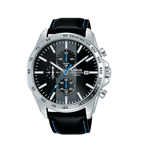 Lorus Sports Chronograph leather strap Men's Watch RM391EX9