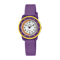 Lorus White dial silicone Strap Watch for Girls RRX55JX9