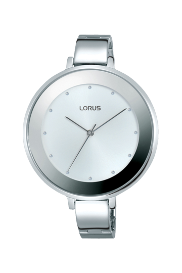 Lorus White Dial stainless steel watch for women RG236LX10