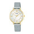 Lorus White sunray dial stainless steel watch for women RG220TX9