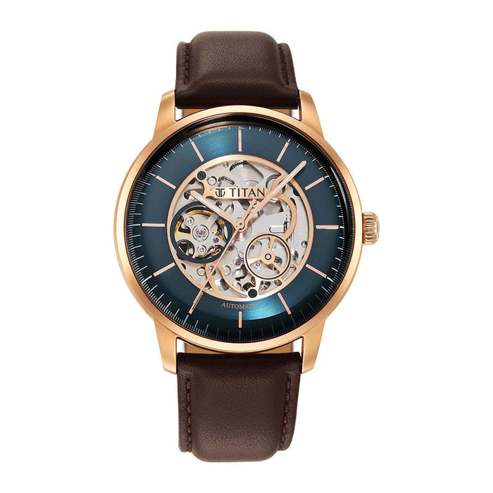 Mechanical Green Dial Watch for Men